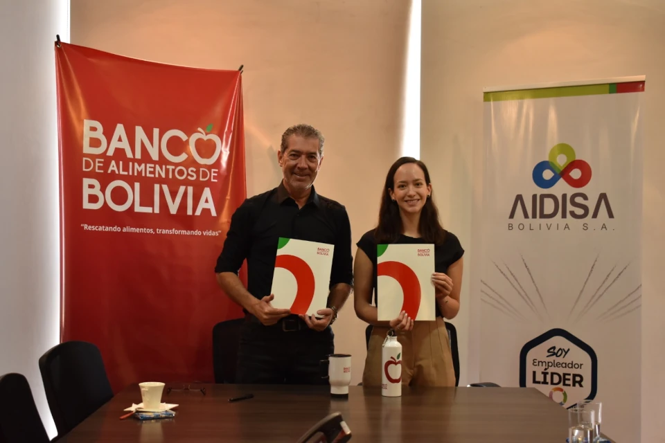 Fundación Banco de Alimentos de Bolivia firma convenio de cooperación con AIDISA